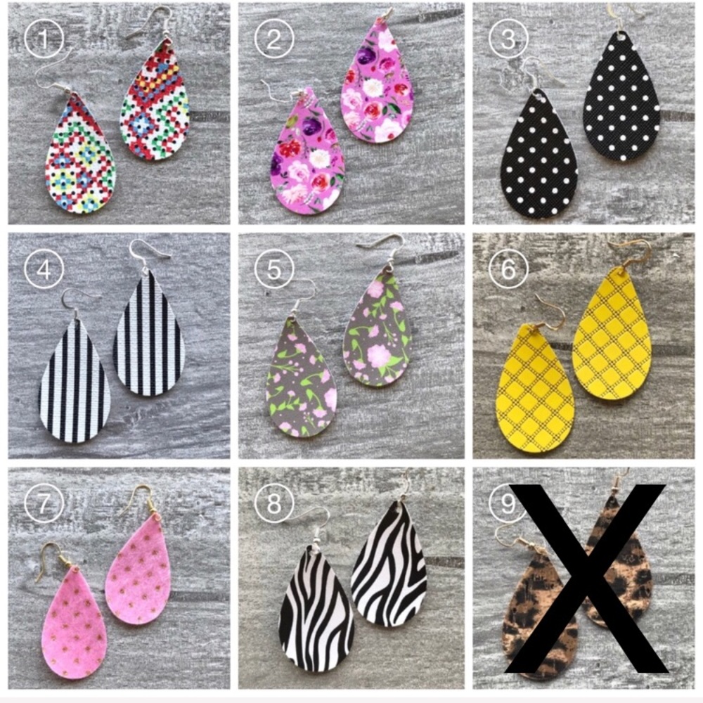 🔵Small Teardrop Handmade Earrings